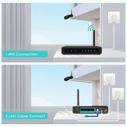 Abuntu 5MP HD IP Camera H.265 4MP Audio CCTV Security Camera ONVIF AI Human Detection Wifi Surveillance Camera ICSEE APP/XMeye