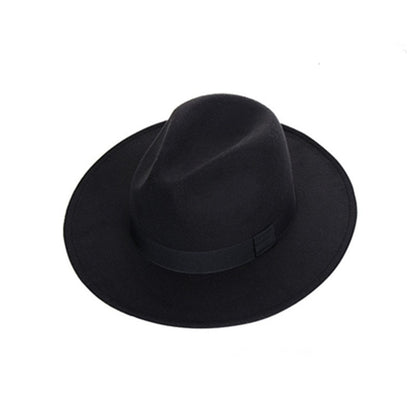 Topi Fedoras Musim Dingin Topi Jazz Klasik Felt Topi Fedora Panama Kasual untuk Pesta Putih chapeau luxe chapeu panama masculino