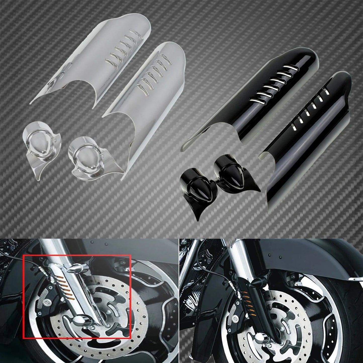 Capa da Bengala Inferior da Moto para Harley Touring Road Street Glide FLHX FLHR Ultra CVO 00-13 Protetor Defletor Escudo