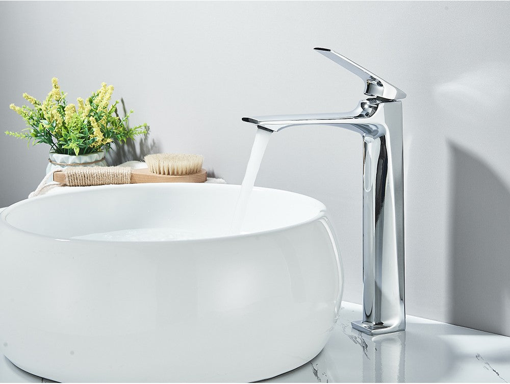 Black Bathroom Faucet Deck Mounted Bathroom Sink Mixer Tap Single Lever Basin Sink Mixer Faucets Chrome/White/Grey/Brushed Gold