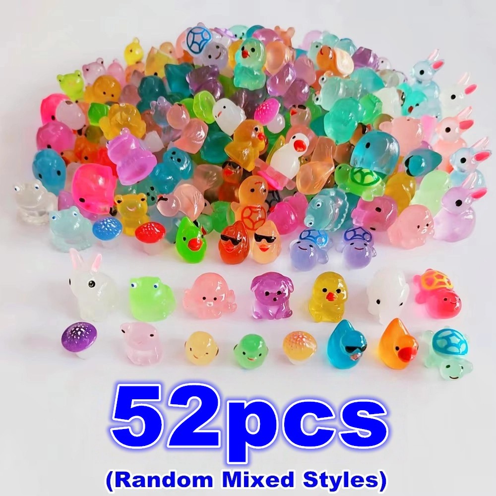 Luminous Mini Resin Animals, Including Tiny Glowing Ducks, Perfect for Decorating Fairy Gardens, Aquariums, And Dollhouses