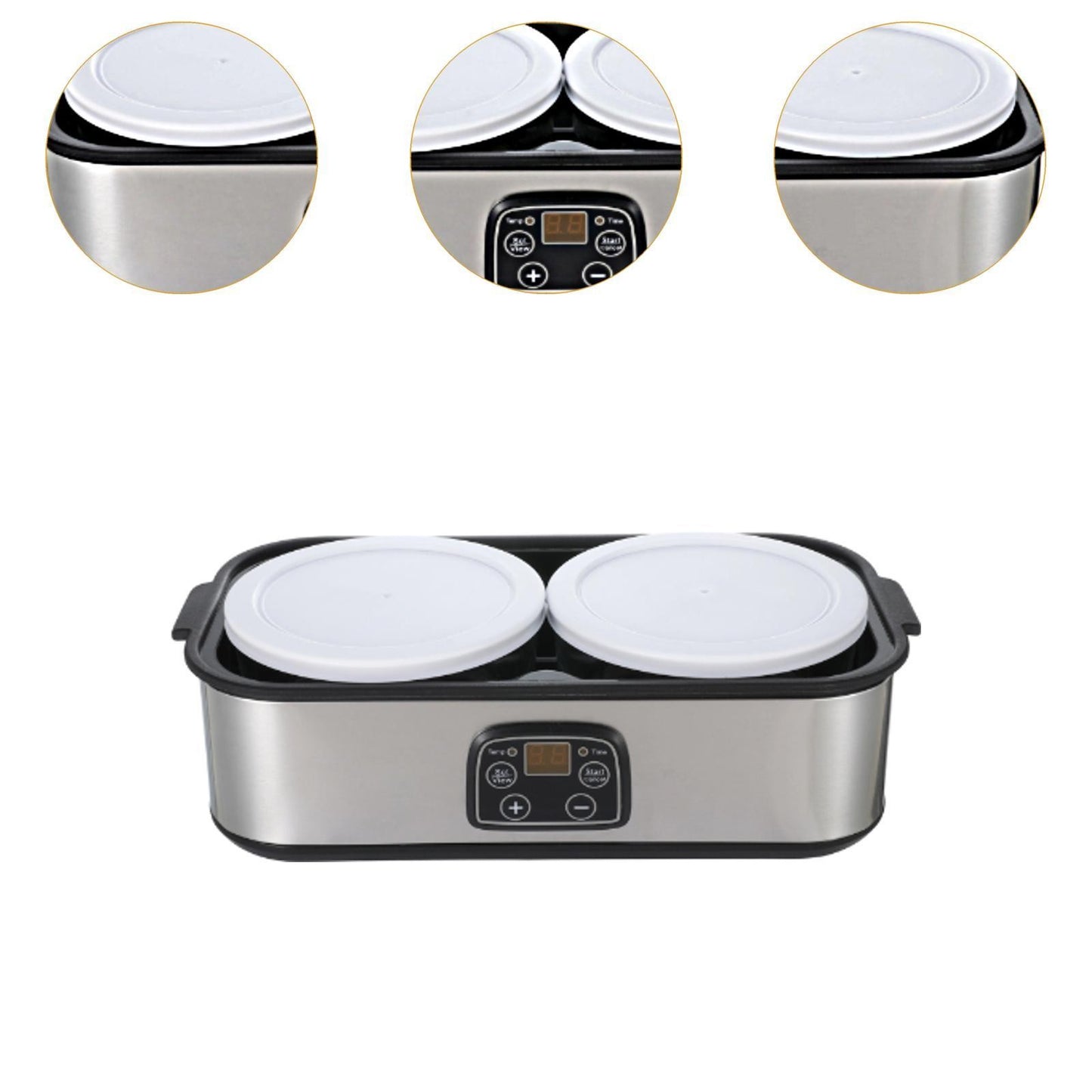 tomatic Yogurt Maker Temperature Control Adjustable Time 1.4L Yogurt Machine for Home Kitchen Restrant Apartment Dining Room