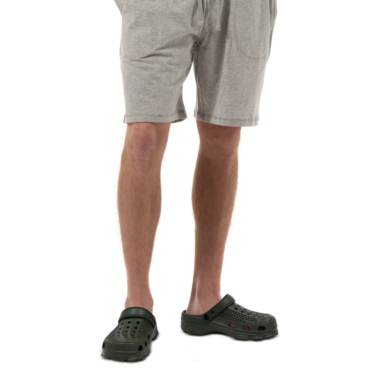 Kidmi New Men's Clogs Sandals Deep Heel Men Flat Sandals Summer Holes Waterproof Home Sandals Outdoor Antiskid Sole Beach Slides