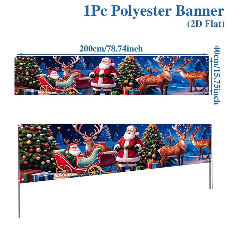 Christmas Outdoor Banner Merry Christmas Decorations For Home 2025 Outdoor Decor Xmas Navidad Noel Natal Happy New Year 2026