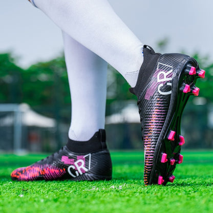 New Men's and Women's Football Cleats Firm Ground Outdoor Professional Football Shoes Lightweight Sports Sneaker Rugby Boots