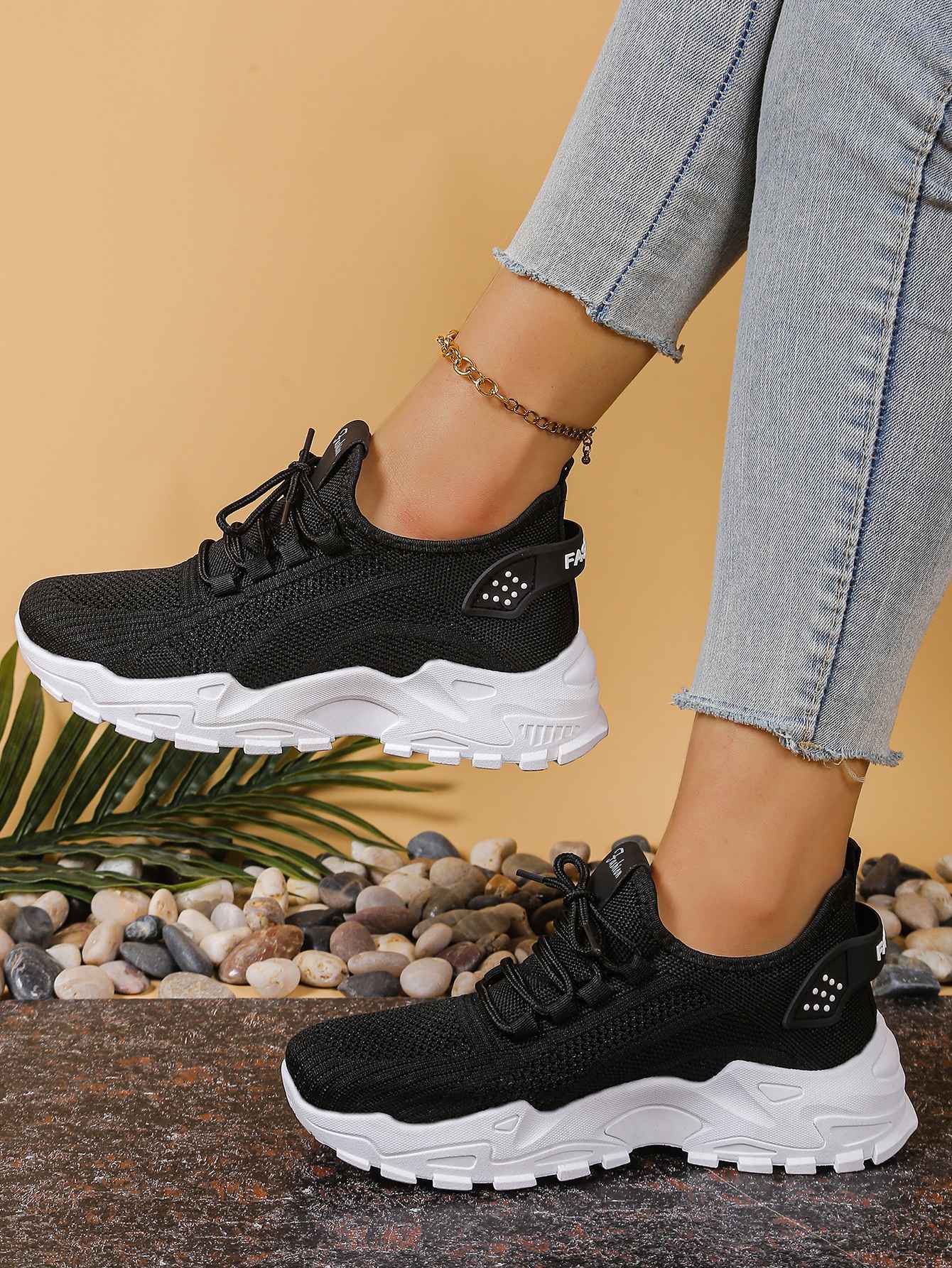 Ladies shoes women's sneakers shoes woman 2025 Solid color increases height and is versatile cheap shoes clearance free shipping