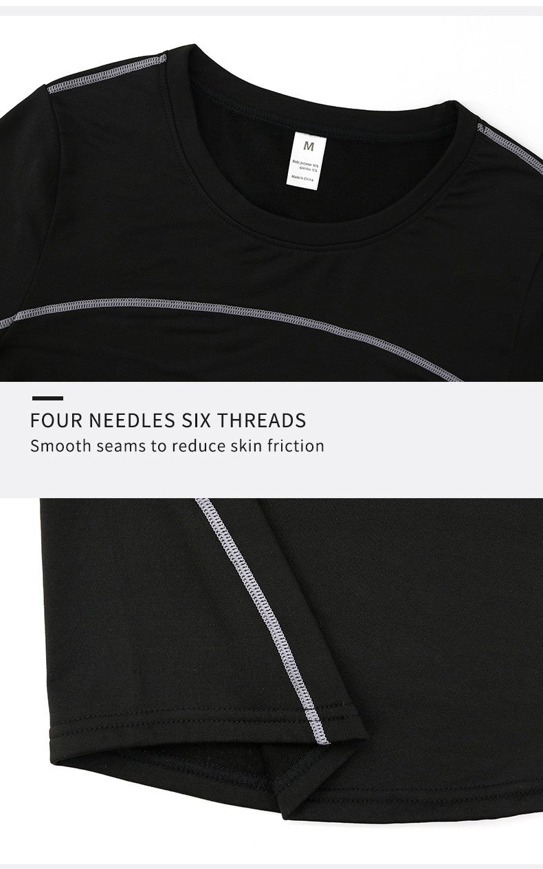 Women's Autumn Winter keep Warm long-sleeved Fitness Running Sports Training Top Slim Quick Dry Stretch Gym Top female Yoga tops