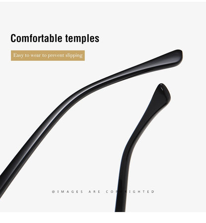 New Polarized Sunglasses Women Black Plastic Full Frame Square Sun Glasses Men Out Door Sun Eyewear Fashionable Eyeglass Uv400