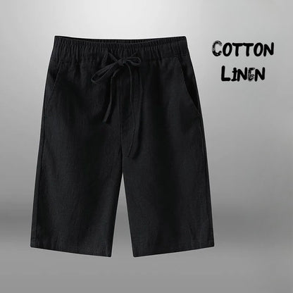Men Shorts for Men Cotton Linen Casual Breathable Beach Shorts Men's Short Sweatpants Vacation Gym Basketball