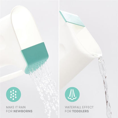 ABMH-Tear-Free Baby Bath Rinse Cup Control Flow With Handle And Removable Rain Shower To Wash Hair And Body