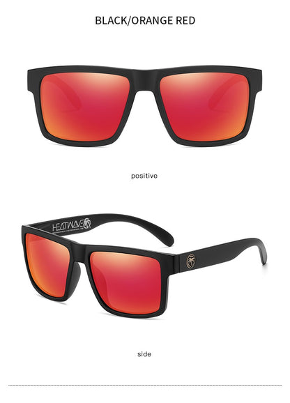 2024 NEW High quality luxury Heat Wave brand Polarized sunglasses square Conjoined lens Women men sun glasses UV400