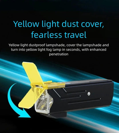 BUCKLOS 4000mAh Bicycle Lights Front with Horn Aluminium Alloy Bike Haedlight Type-C Charging Bike lights Bicycle Accessories