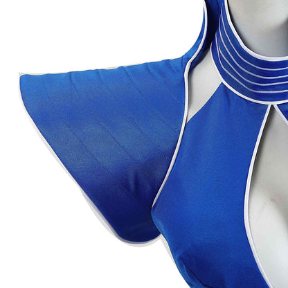 Britney Cosplay Costumes Women Blue Flight Attendant Uniform for Halloween Carnival Outfit