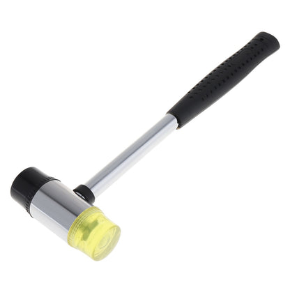 Martelo de borracha de 25mm 30mm 40mm Martelo de nylon com face dupla para instalação de janelas de vidro com cabeça redonda e cabo antiderrapante Ferramenta manual DIY