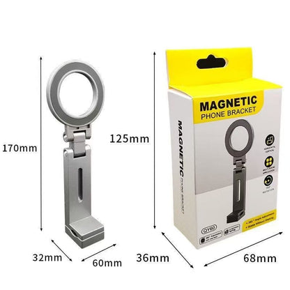 Universal Magnetic Phone Holder Travel Essentials Multi-axis Rotation Hands-Free Airplane Phone Mount Desktop Clip for Phone