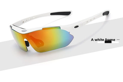 New 5 Lens Set Polarized Tactical Goggles Men Outdoor Sports Windproof Dustproof Climbing Glasses Safety Protective Glasses