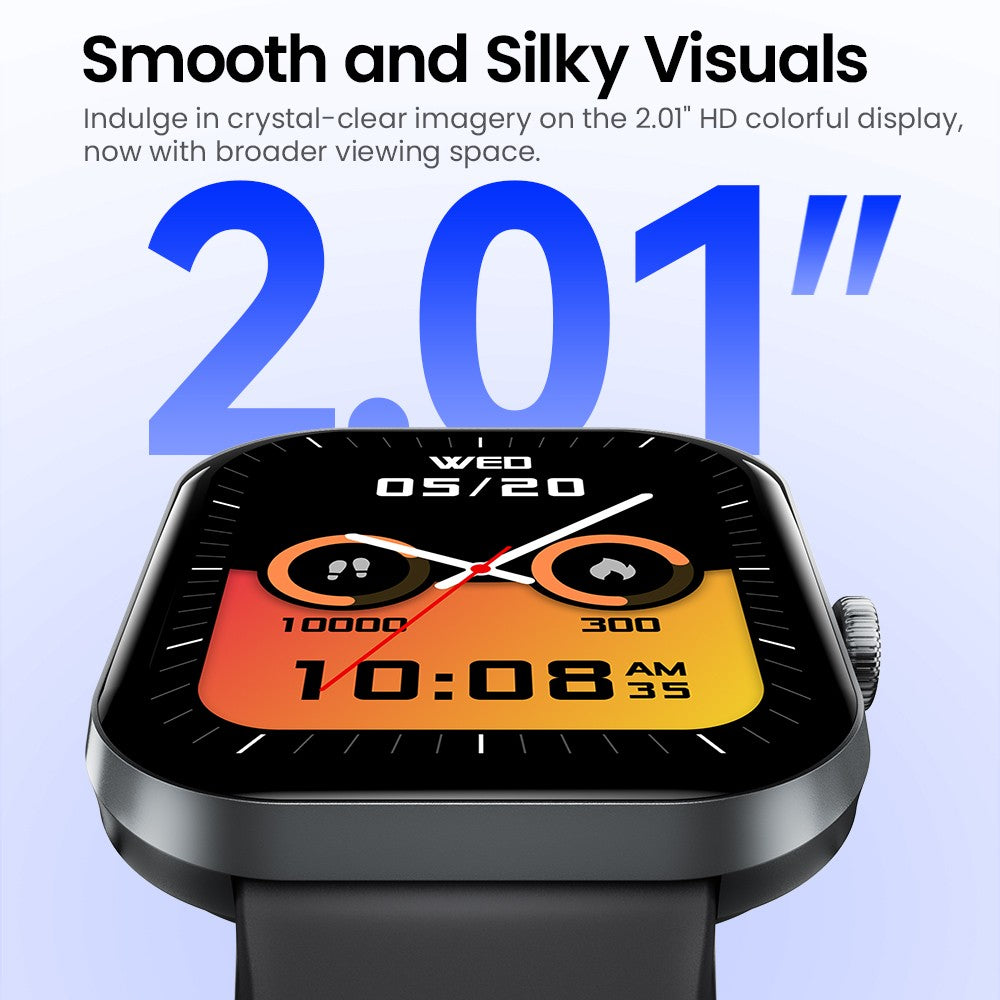 Smartwatch HAYLOU Watch S6 Tela HD de 2,01" Smartwatch Chamadas de Voz Bluetooth Monitoramento Fitness à Prova D'Água IP68