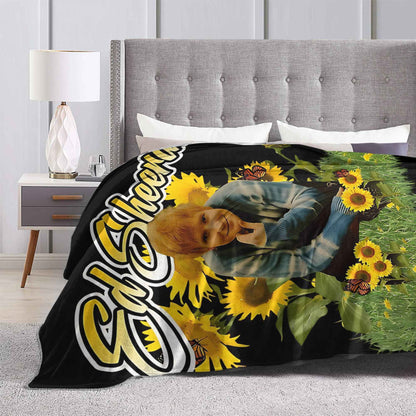 Manta de Viagem Ed Sheeran Cobertor de Lã para Decoração de Casa Macio Quente Colcha Personalizada de Qualidade Presente de Aniversário