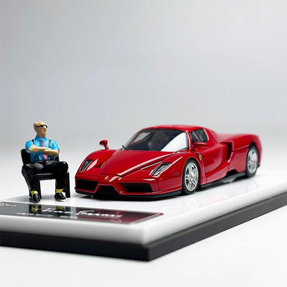 Rei Modelo 1:64 Edição Enzo Figura Simulação Liga Abre-Tampa Miniatura Die-Cast Carro Modelo Personalizado Brinquedos Presente Ornamento Colecionável
