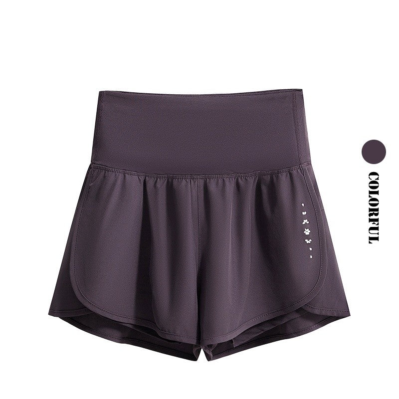DRUR Women's Cycling Shorts High Waist Quick Drying Yoga Shorts Woman Summer Sports Short Pants With Inner Lining Gym Clothing
