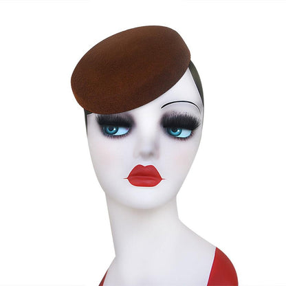 Lawliet Circle Feminino Capacete Chapéus de Feltro de Lã Chapéus Pillbox Fascinator para Mulheres Suprimento de Chapelaria Base de Chapéu Chapéus de Coquetel