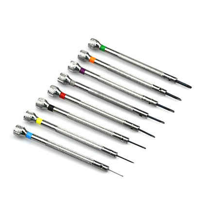 Conjunto de 13 Chaves de Fenda Fenda Cruzada de 0,6-2,0mm Profissional para Relojoeiros Ferramentas de Reparo de Relógios Kit Dropshipping