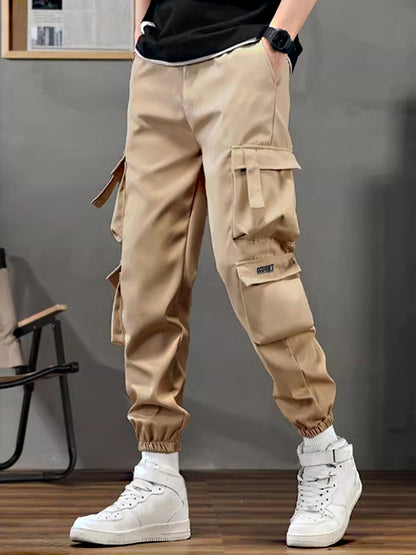 Spring and autumn windproof and waterproof outdoor pants, hiking workwear pants for men, loose and thin underwear for men and wo