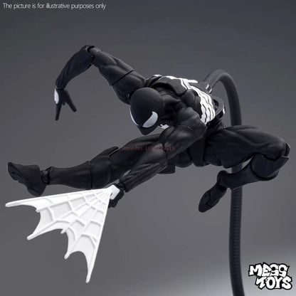 Hot Mess Toys Boneco de Ação do Homem-Aranha Preto Anime Aranha Terno Vermelho Preto Vizinho Simbionte Aranha Escarlate Cc Toys Brinquedo de Presente