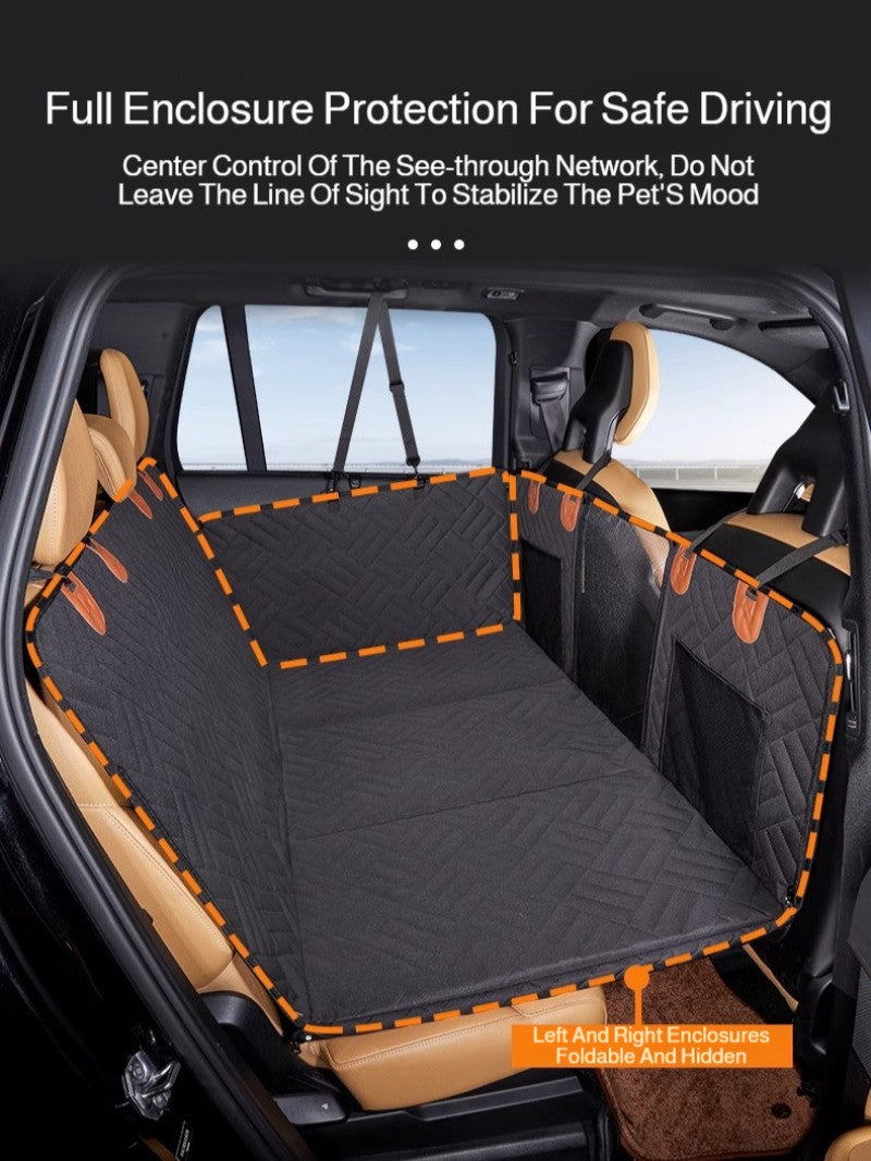 Capa de Carro Removível de Inverno Extensão Traseira Almofada para Cães Impermeável à Prova de Arranhões Antiderrapante Rede Almofada de Assento Traseiro para Pet