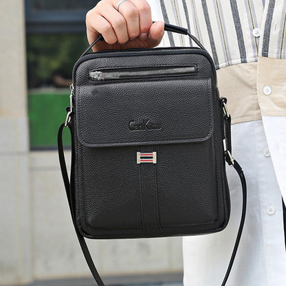 Genuine leather texture men's shoulder bag Crossbody bag Business bag men's bag large capacity computer handbag conference bag