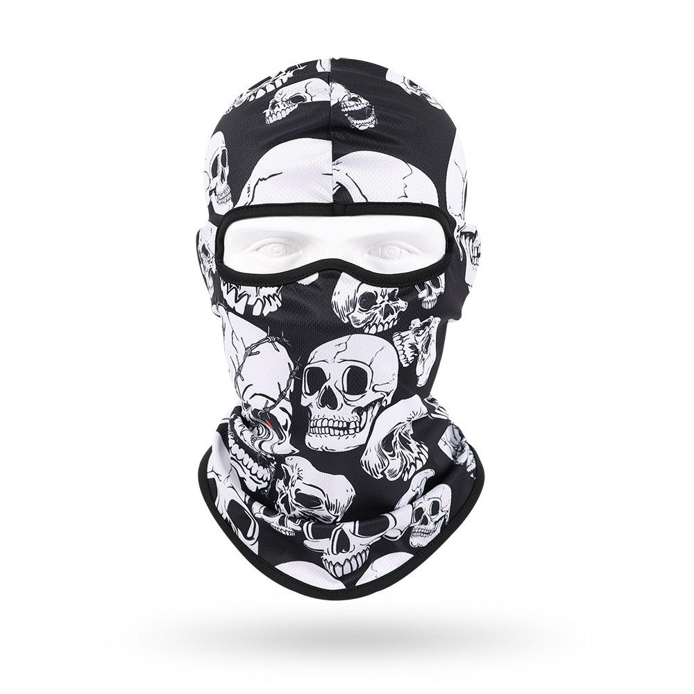 Quick-Dry Skull Face Mask - Breathable Sun Protection for Cycling & Outdoor Sports