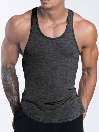 Quick Dry Bodybuilding Tank Top Men Gym Fitness Sport Sleeveless Shirt Male Casual Skinny Stringer Singlet Vest Workout Clothing
