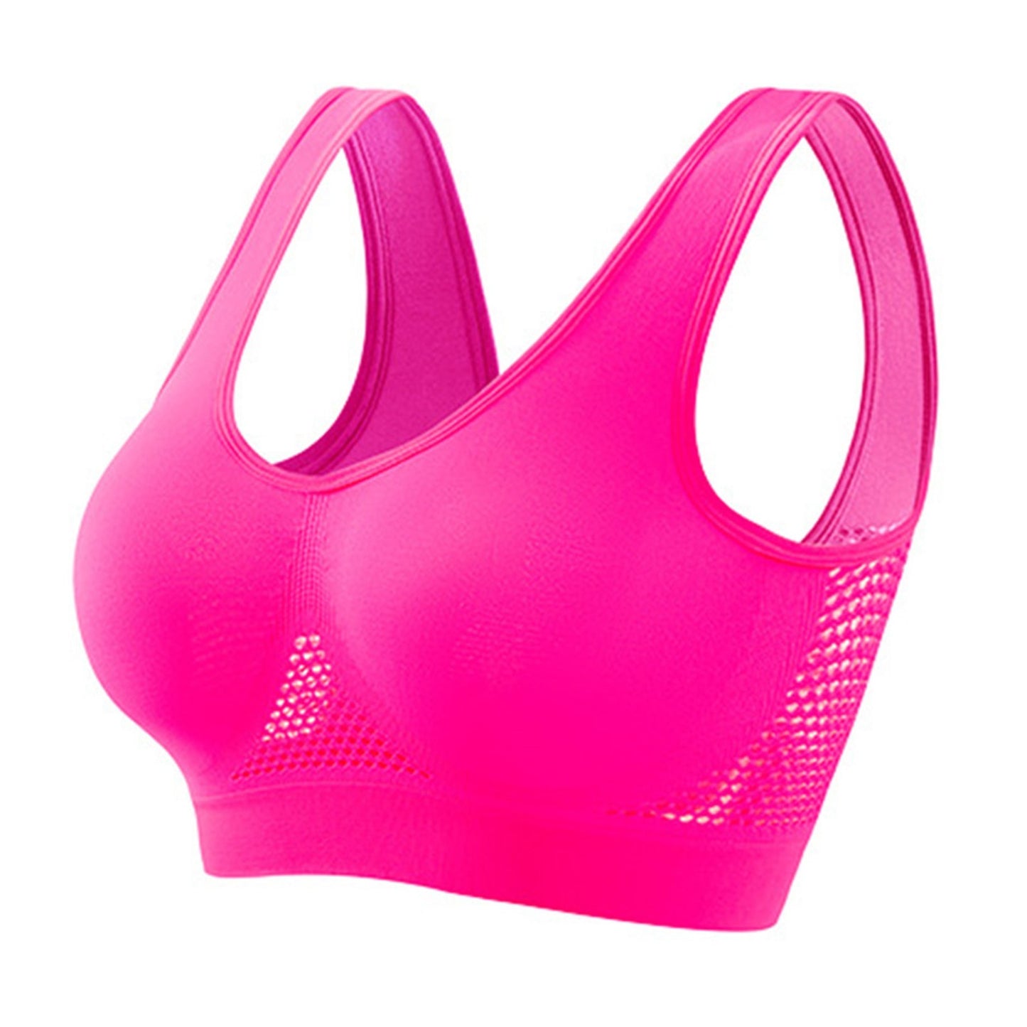 Seamless Mesh Women Sports Bras Fitness Gym Running Underwear Shockproof Bra Wireless 6XL Plus Size Crop Top Breathable Yoga Bra