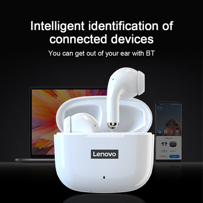 Lenovo LP40PRO/LP40 5 peças Fone de Ouvido Sem Fio Bluetooth 5.0 Estéreo Duplo Redução de Ruído Graves Controle de Toque Longa Espera 230mA