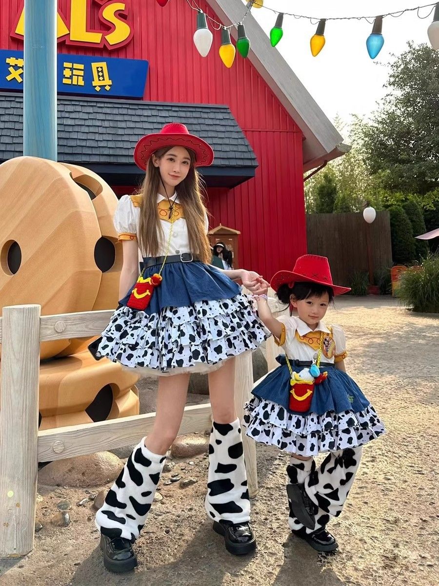 une 1st DayToy Woody, Jessie, and Buzz Lightyear Cosplay Dresses, Halloween Carnival Stage Performance Costumes, Lolita