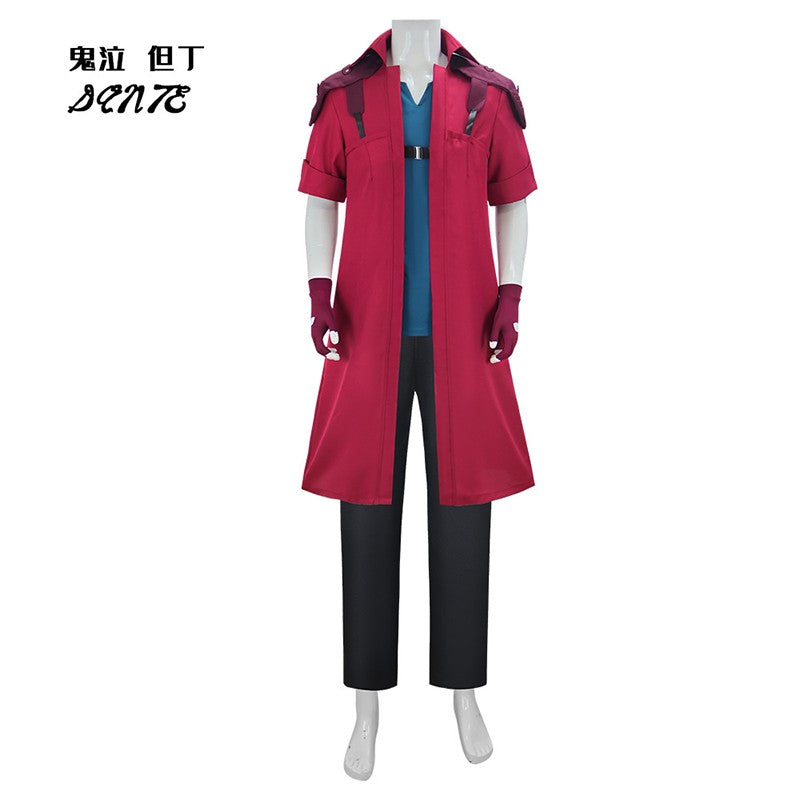 Devil May Cry 5 Dante Cosplay Costume Game DMC 5 Dante Wig Windbreaker Gloves Top Pants Disguise Suits Party Fantasia Outfits
