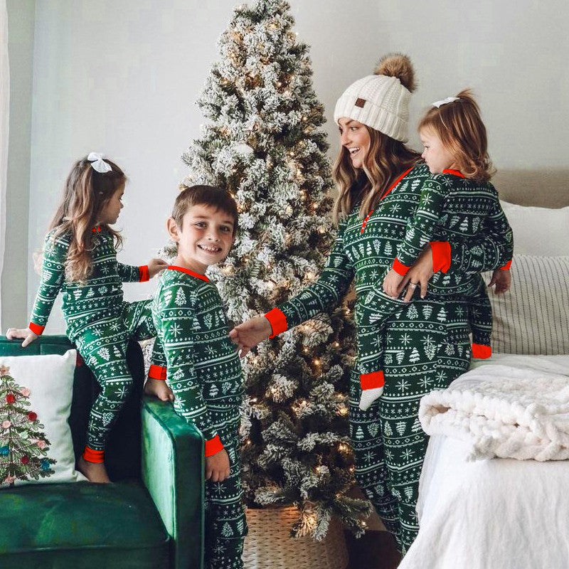 2025 Family Christmas Matching Pajamas Clothes Set Adult Kid Pyjama Homewear Dad Mom Children's Baby Christmas Nightwear Outfit