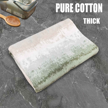 100% Cotton Thicked Gradient Color Bath Towel Yarn-dyed Jacquard Towels Absorbent Soft Beach Towels Bathroom Towel