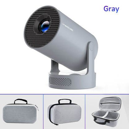 Projetor Magcubic 8K HY300 Pro+ com alto-falante embutido de 5W, 1280*720P, Android 14, 8000 Lumens, Wifi6, BT5.4, Portátil para uso Externo
