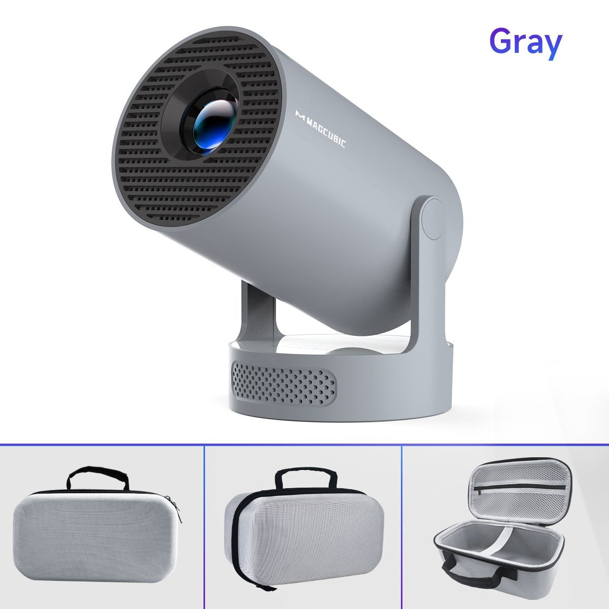 Projetor Magcubic HY300 Pro+ Android 14 8000 Lúmens 720P Portátil para Filmes ao Ar Livre com Alto-falante de 5W WiFi6 BT5.4 HY300 Atualizado