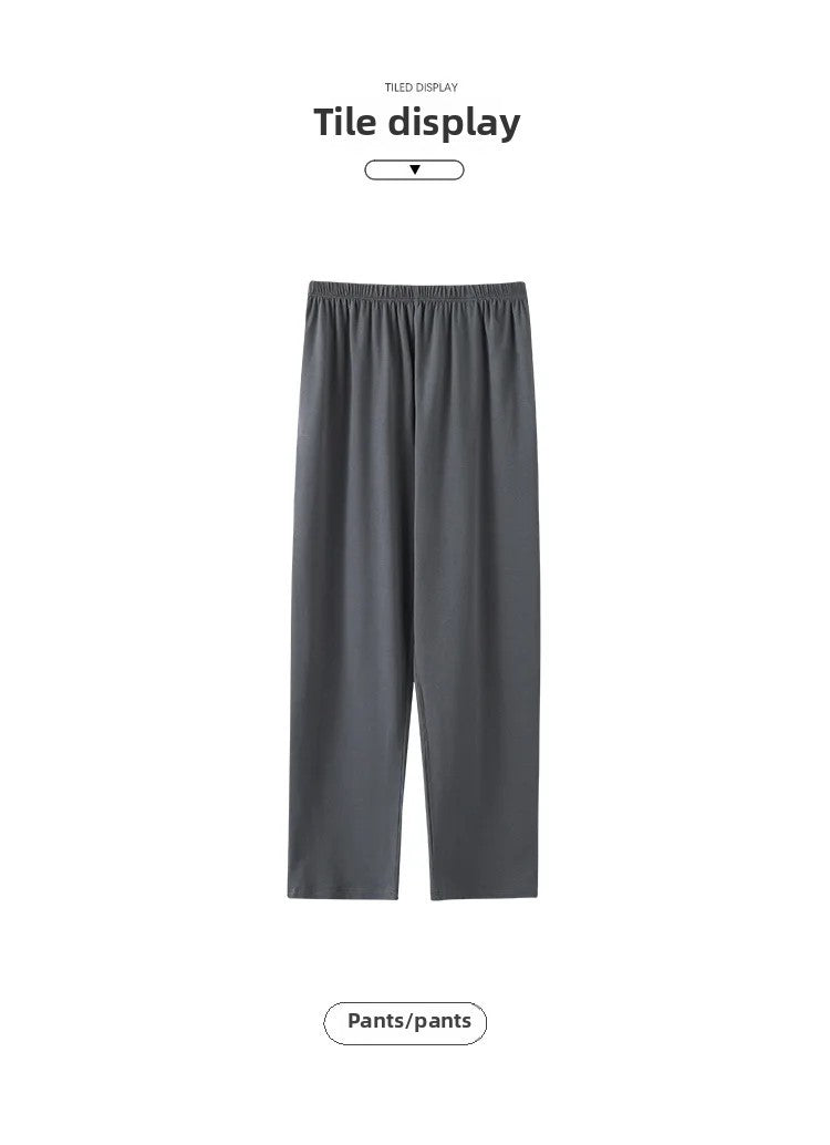 New Hot Sale Of The Season Modal Loose Fit Men's Sleepwear Thin Home Pants Single Piece Summer Long Thin Home Pants Comfortable