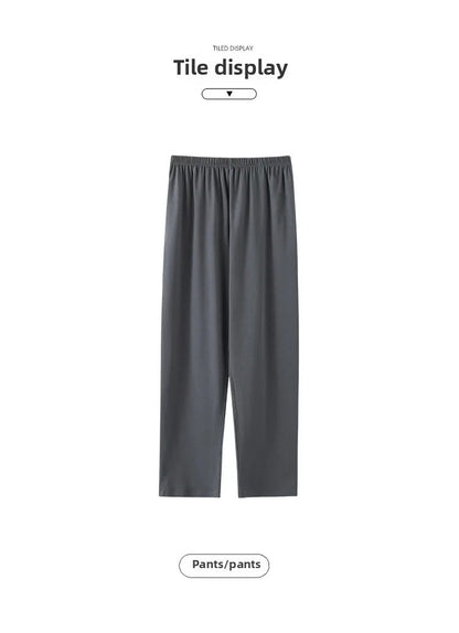 New Hot Sale Of The Season Modal Loose Fit Men's Sleepwear Thin Home Pants Single Piece Summer Long Thin Home Pants Comfortable