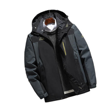 New Winter Lightweight Men's Windbreaker Sports Casual Coat, Blue Waterproof Jacket (this Jacket Has A Fleece-lined Version)