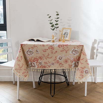 Classic White Lace Tablecloths Rectangle Dust-Proof Table Covers for Living Room Kitchen Dinner Picnic Tabletop Home Decorations