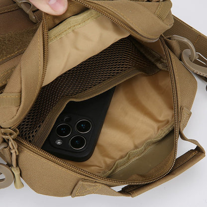 Tactical Messenger Pouch Men's Vintage Camouflage Army Crossbody Bag Nylon Single Shoulder Bag Chest Pack Sling Hunting Bag