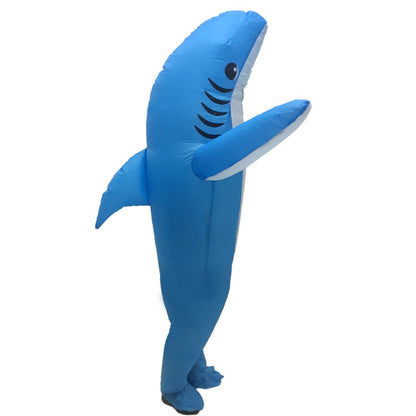 Shark Inflatable Clothing Adult Body Fun Summer Beach Mischief and Funny Role Playing, Lightweight and Breathable Design