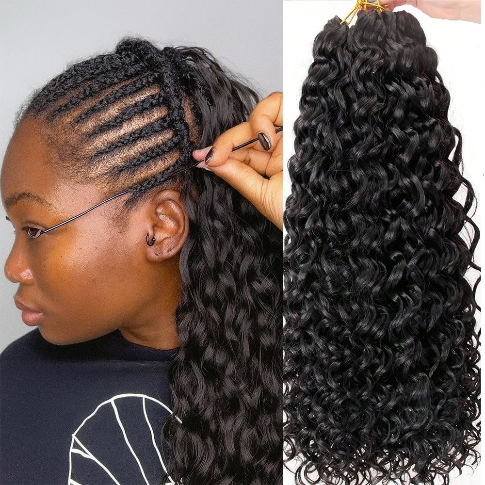 Small Spirals Curly Feather Crochet Hair Braid Human Hair Extensions Invisible Pre-Separated Knotless Pixie Curls Crochet Hair