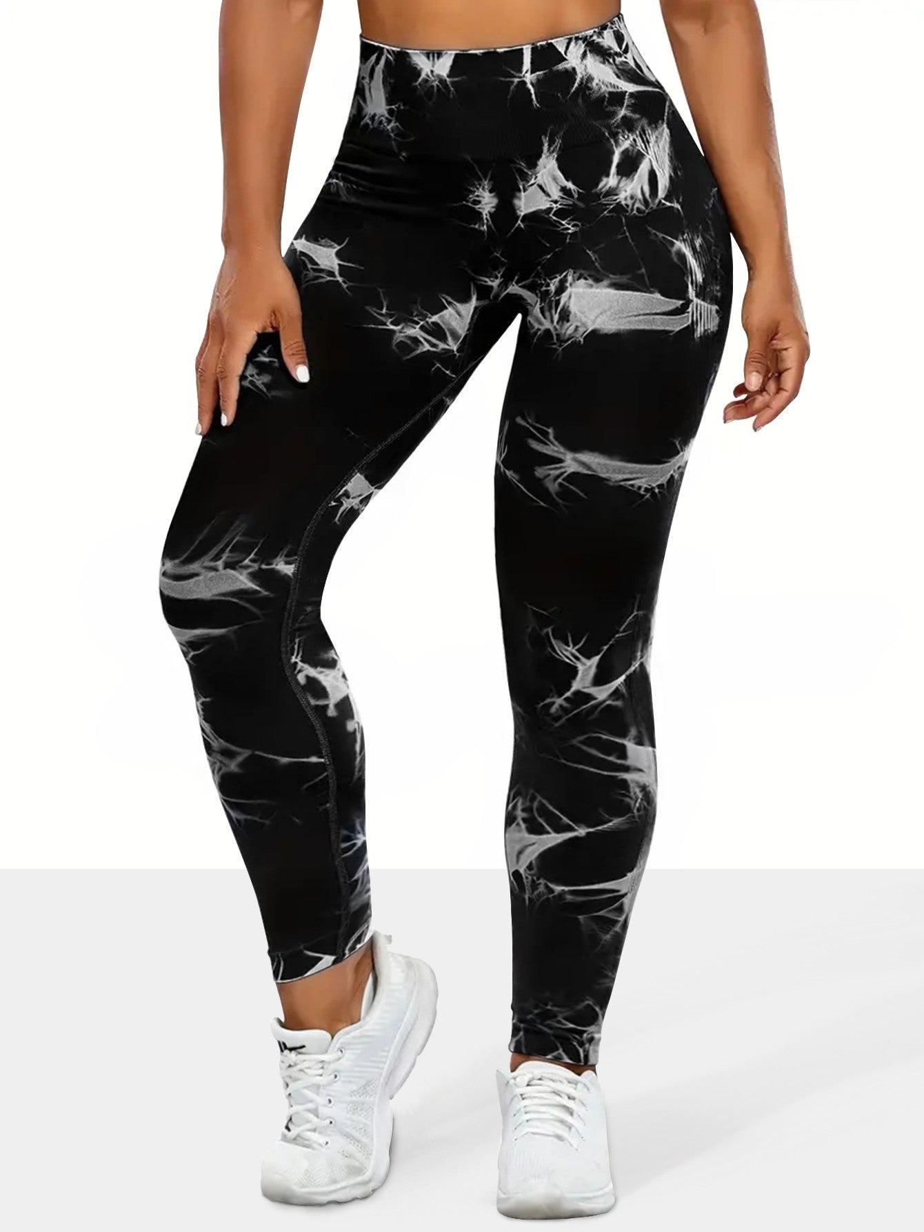 Women's Seamless Tie-dye Yoga Pants High Waist Soft Comfortable Gym Fitness Sportswear Workout Leggings Tights