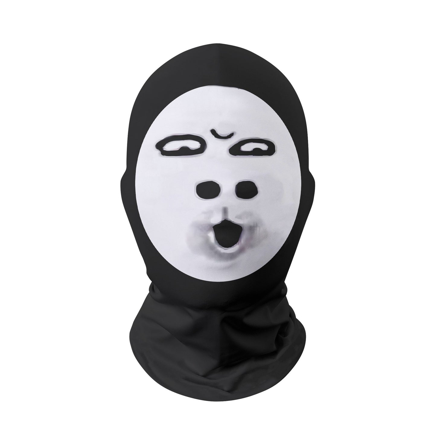 Funny Realistic Face Mask 3D Printed Elastic Mesh Full Face Mask for Men Women Cosplay Role Play Headdress Balaclava