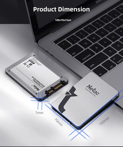 Netac SSD SATAIII 2.5 polegadas SSDs 4 TB 2 TB 1 TB 512 GB para PC Disco Rígido 128 GB 256 GB HD Desktop Unidade de Estado Sólido N530S